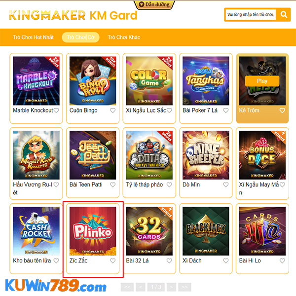 Cách truy cập trò chơi KM zic zắc plinko dễ dàng nhất