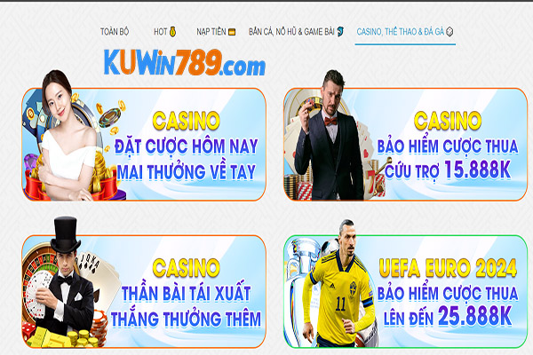 Khuyến mãi khi chơi sảnh live casino kuwin hấp dẫn