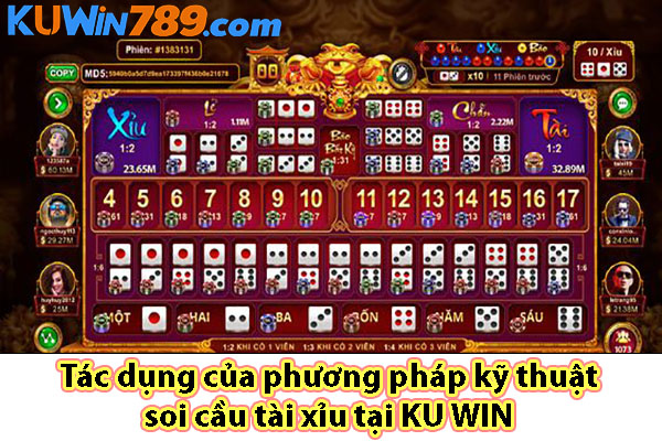 Tác dụng của phương pháp kỹ thuật soi cầu tài xỉu tại KU WIN
